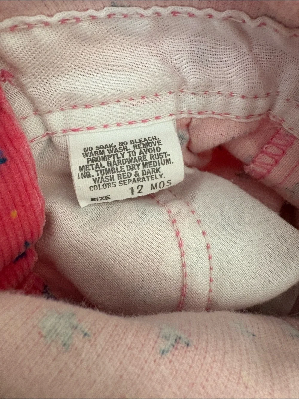 Vintage OshKosh B'gosh Pink Overalls with vest back
